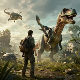 last of us with dinosaurs