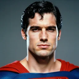 portrait of superman, close up, sharp details. nikon 2 9 mm f / 0. 8, cinelux asa 1 0 0, medium - format print.