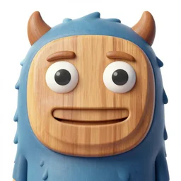 a monster with a wooden face with painted eyes and multiple layers of fur and fabric, photography by shoji ueda