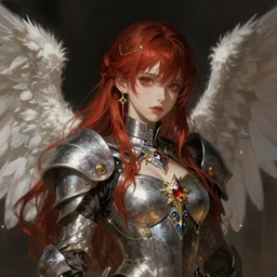 angel knight gothic girl. by amano yoshitaka, by rembrandt, digital art, digital painting, artstation trending, unreal engine