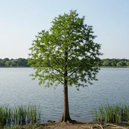 an actual binary tree growing on the data lake shores