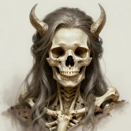 stunning marvel goddess of skull portrait, skull, bones, dirt, fantasy, intricate, elegant, highly detailed, digital painting, artstation, concept art, smooth, sharp focus, illustration, art by afshar petros and krenz cushart and artem demura