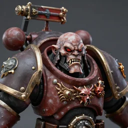 chaos dwarf daemon smith from warhammer fantasy : : head and torso portrait