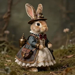 steampunk rabbit, by beatrix potter