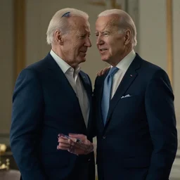 cinematic still of Joe Biden playing Patrick Bateman in American Psycho,