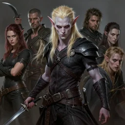 male rogue changeling wielding daggers, blond hair, pale skin | | realistic shaded, fine details, realistic shaded lighting painting by greg rutkowski, diego gisbert llorens, magali villeneuve, artgerm, jeremy lipkin, michael garmash, rob rey