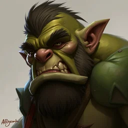character concept portrait, ogre troll hero, digital painting, concept art, smooth, sharp focus, illustration, artgerm
