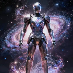 Full Armor set made of galaxies and sci fi parts conjuring cosmic energy, smooth, intricate, elegant, galactic energy, power aura, digital render, artstation, concept art, high tech fantasy, sharp focus, photorealism, art by Artgerm and moebius and Peter Mohrbacher, Unreal engine 5
