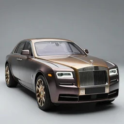 rolls royce ghost in steampunk style, concept art, octane render, ultra realistic