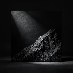 black square with all black background