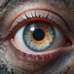 A digital concept art painting a macro photograph of an alien eye, hyper realistic 4K UHD image, unreal engine