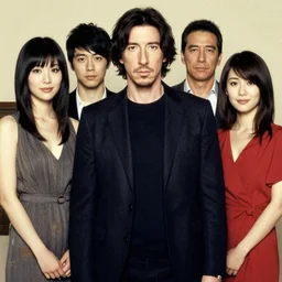 portrait of adam driver by norman rockwell and gil elvgren and ikenaga yasunari and ayana otake and ko rakusui