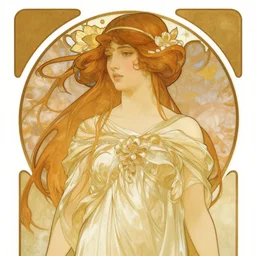 deco art, portrait of a goddess, garce, fantasy, medium shot, artgerm lau, greg rutkowski, alphonse mucha