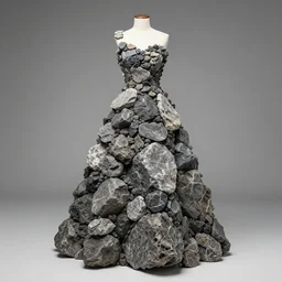 a dress made of rock