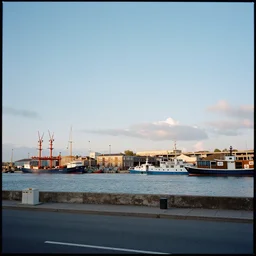 The sky above the port was the color of television tuned to a dead station