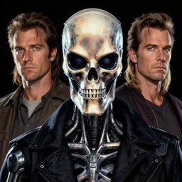 a highly detailed beautiful portrait of the terminator t 1 0 0 by gregory manchess, james gurney, james jean