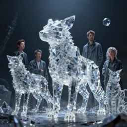 make crystalized animal by greg rutkowski, sung choi, mitchell mohrhauser, maciej kuciara, johnson ting, maxim verehin, peter konig, 8 k photorealistic, cinematic lighting, hd, high details, dramatic, atmosphereric, trending on artstation