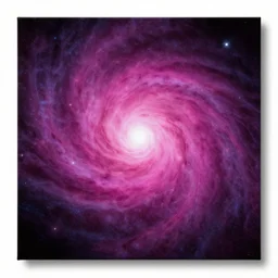 scifi orion stars swirl magenta ghostly mist canvas