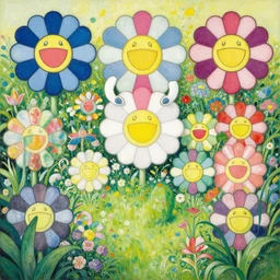 mysterious garden : : painting by takashi murakami : : painting by caspar david friedrich : : painting by canaletto