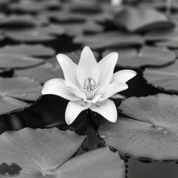 lily pads, award winning black and white photography