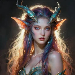 a portrait of a beautiful elegant elemental entity, backlit, strong rim light, highly detailed, digital painting, HDRI, by Peter Mohrbacher and Dan Mumford, vivid colors, high contrast, 8k resolution, intricate, photorealistic, smooth
