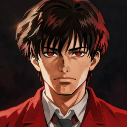 shinji ikari, red dead redemption art style, realistic anime, portrait, beautiful face, symmetrical face, art by mecharene