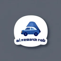 logo for an ai research lab in transportation, brandmark, mind wandering, hip corporate, no text, trendy, vector art, concept art
