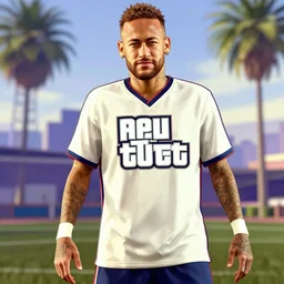 Neymar in GTA V, cover art by Stephen Bliss, no text