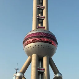 oriental pearl TV tower, highly detailed, realistic engine