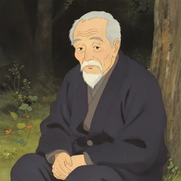 ! dream old man, by art by yoshitaka amano, - n 9, by yoshitaka amano,