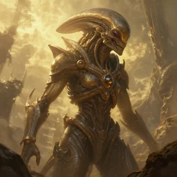 epic professional digital art of complex alien, atmospheric lighting, painted, intricate, golden hour, detailed by leesha hannigan, thierry doizon, ignacio fernandez rios, best on artstation, cgsociety, epic, stunning, gorgeous, much detail, much wow, masterpiece