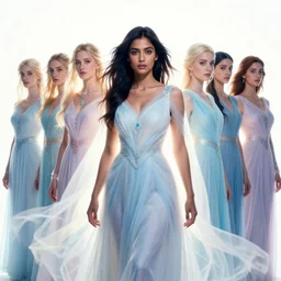 asymmetric medium shot portrait, maya ali, wind sorceresses, gloomhaven, bright backlit, high contrast, luminescent, pastel colors, by greg manchess, huang guangjian, gil elvgren, sachin teng, greg rutkowski, jesper ejsing, lois van baarle, ilya kuvshinov
