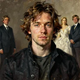 jack white, portrait painting by john singer sargent, donato giancola, mead schaeffer, frans hals, fashion photography