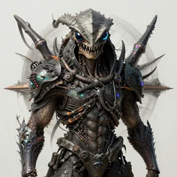 portrait of carrion crawler hunter, intricate abstract. intricate artwork, by tooth wu, wlop, beeple, dan mumford. concept art, octane render, trending on artstation, greg rutkowski very coherent symmetrical artwork. cinematic, key art, hyper realism, high detail, octane render, 8 k, iridescent accents