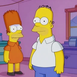rich evans from redlettermedia, in the style of the simpsons