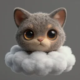 cute animal creature, in clouds, big eyes, portrait by greg hildebrandt, studio lighting, muted colors, by terry richardson, by frank frazetta, extreme detail, reflections, trending on artstation, 8 k