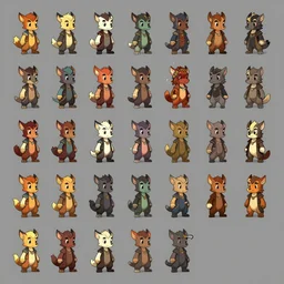 ( ( ( ( ( 1 9 5 0 s dofus new characters spritesheet. muted colors. ) ) ) ) ) by jean - baptiste monge!!!!!!!!!!!!!!!!!!!!!!!!!!!!!!