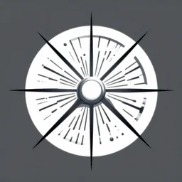 radial vector synth logo for a fictional science fiction corporation called arkanon