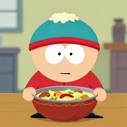 towelie from south park made out of casserole