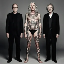 tough looking person with fullbody tattoos, award winning photography, high detail, photography by annie leibovitz, ansel adams, mary ellen mark