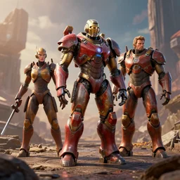 C4d redshift octane scene from guardians of the galaxy, from pacific rim
