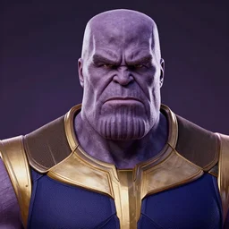 a portrait of marwan pablo as thanos, the pixar adaptation, with same hairstyle, angry facial expressions, hyper detailed, digital art, trending in artstation, cinematic lighting, studio quality, smooth render, unreal engine 5 rendered, octane rendered