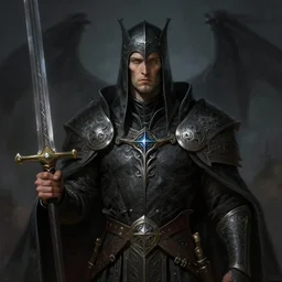 hadean shadow king of sword rune marks, d & d, fantasy, highly detailed, portrait, digital painting, trending on artstation, concept art, sharp focus, illustration, art by albert pinkham ryder and granville redmond and edith loring getchell