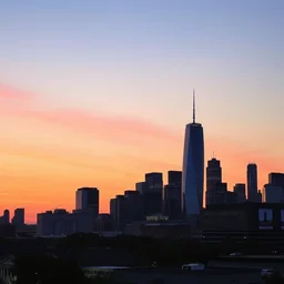 new babbage skyline at sunset