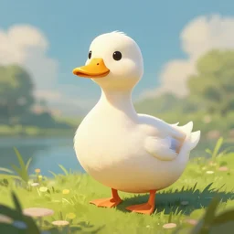 thinking of duck, fantasy digital art