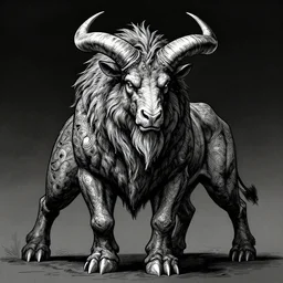 corporate portrait, exotic minotaur, digital aribrush, dramatic lighting, extremely high detail, pen and ink, intimidating, intricate line drawings, artstation, deviantart, WLOP, Pixiv