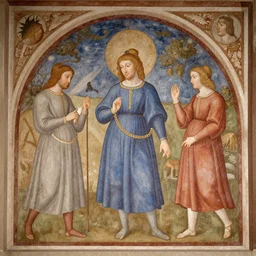 agares, renaissance mural,