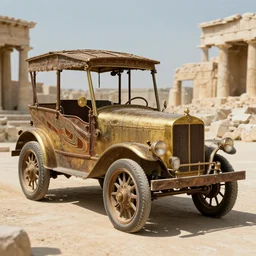 a car made by ancient greeks using ancient technology