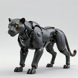 armored robotic panther, matte painting concept art by jama jurabaev and by vitaly bulgarov