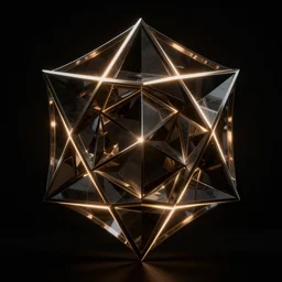 glowing dark 3 d geometric patterns, volumetric dramatic light, dark black background, sharp focus, highly realistic, octane render, art by greg rutsowski